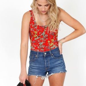 Alice & Olivia floral bodysuit